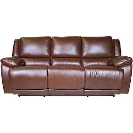 Casual Electric Motion Sofa with Power Headrests